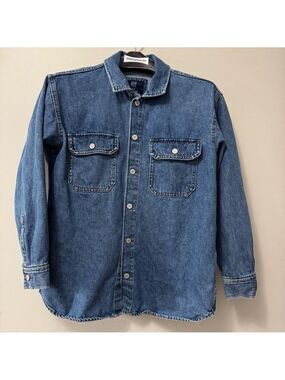 Gap Teen Oversized denim shirt Jacket size 14-16 or Small Adult